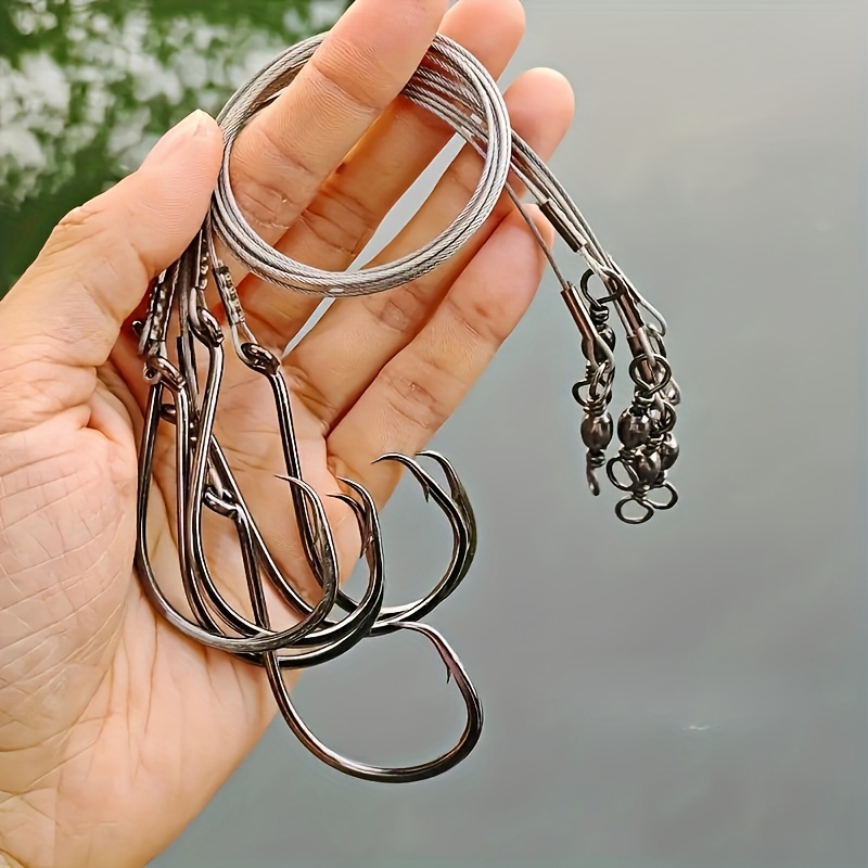 Fishing Hook Assortment - 25pcs Heavy Duty Circle Hooks Rigs