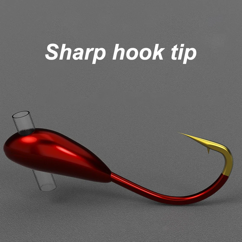 10/20PCS Winter Ice Fishing Ho - огляд і ціна Fishing Hook Barbless