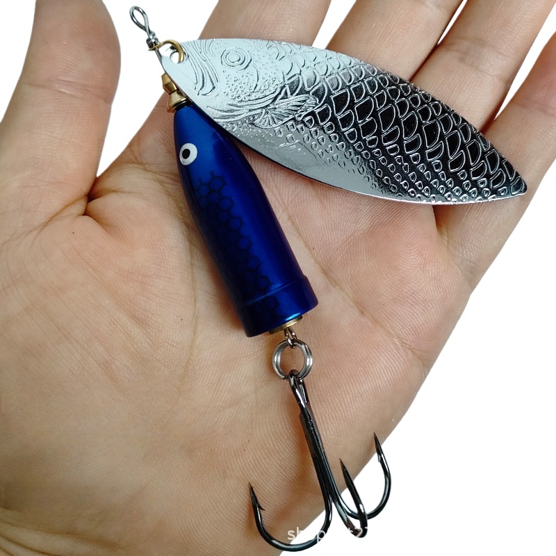2pcs 9-37g Metal Sliver Rotati - огляд і ціна Fishing Hook Treble