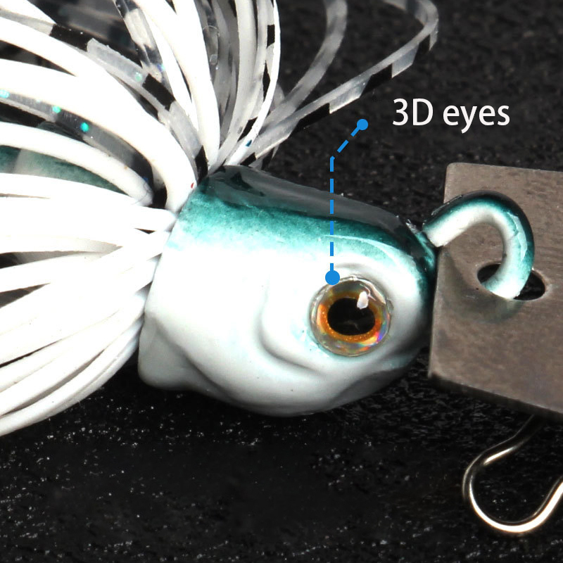 1pc12g Rubber Jig Head Weedles - огляд і ціна Fishing Hook Weedless