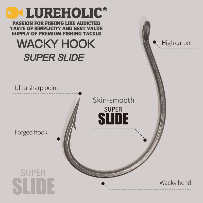 LUREHOLIC PTFE Super Slide Wac - огляд і ціна Fishing Hook Barbless