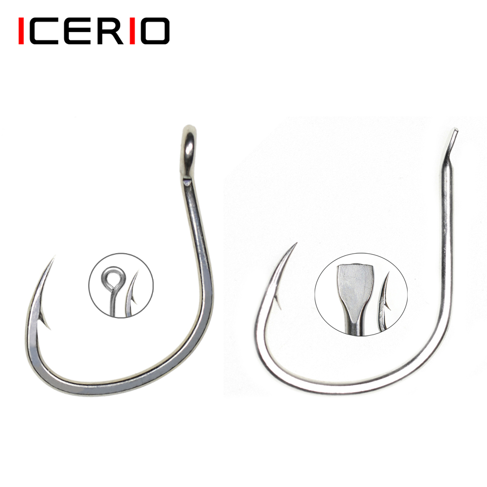 ICERIO 10PCS Matte Tin Coating - огляд і ціна Fishing Hook Barbless