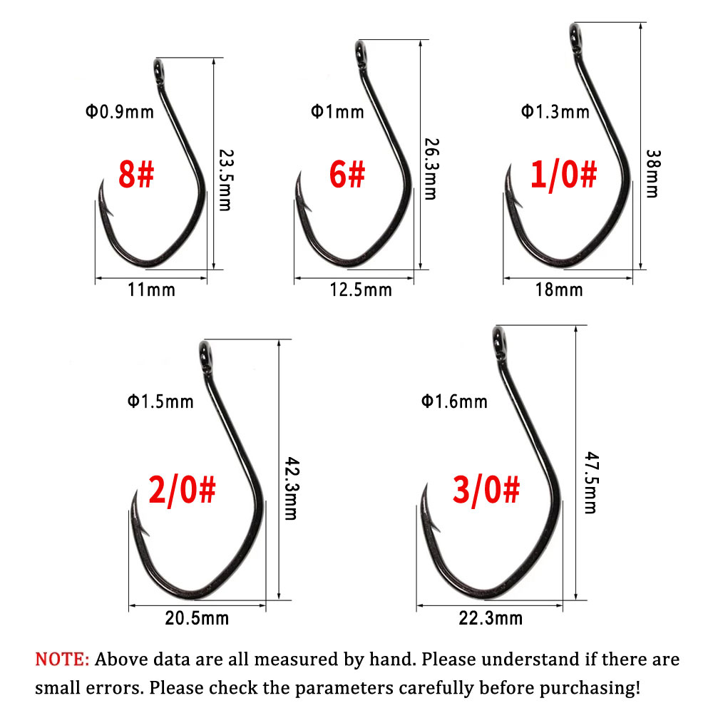 Wifreo 20pcs V Shape Catfish H - огляд і ціна Fishing Hook Barbless