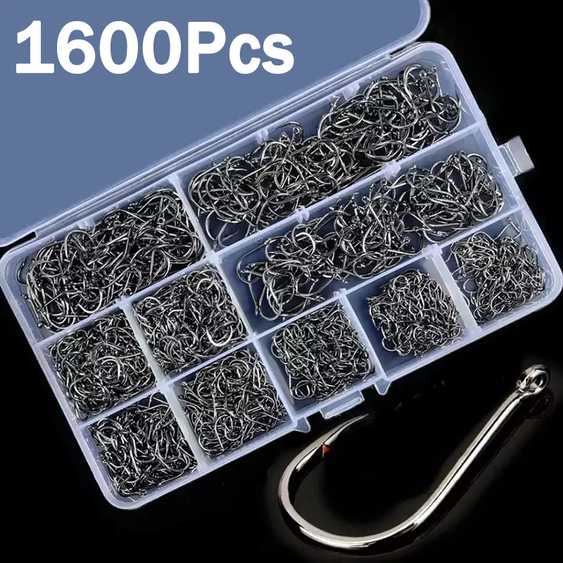 50-1600Pcs/BoxFishing Hooks Ca - огляд і ціна Fishing Hook Barbless