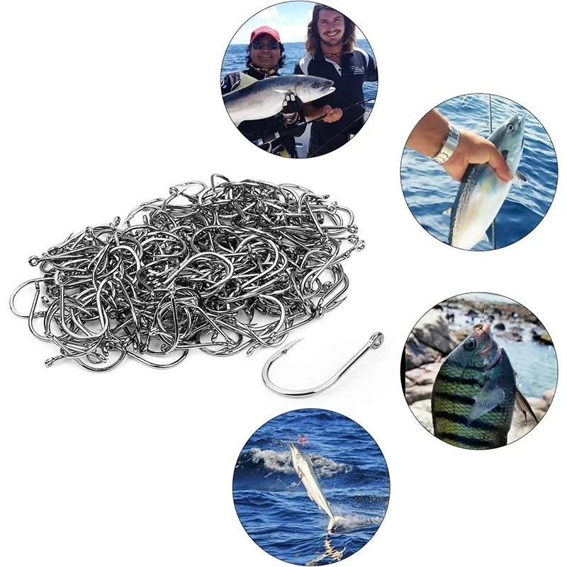 50-1600Pcs/BoxFishing Hooks Ca - огляд і ціна Fishing Hook Barbless
