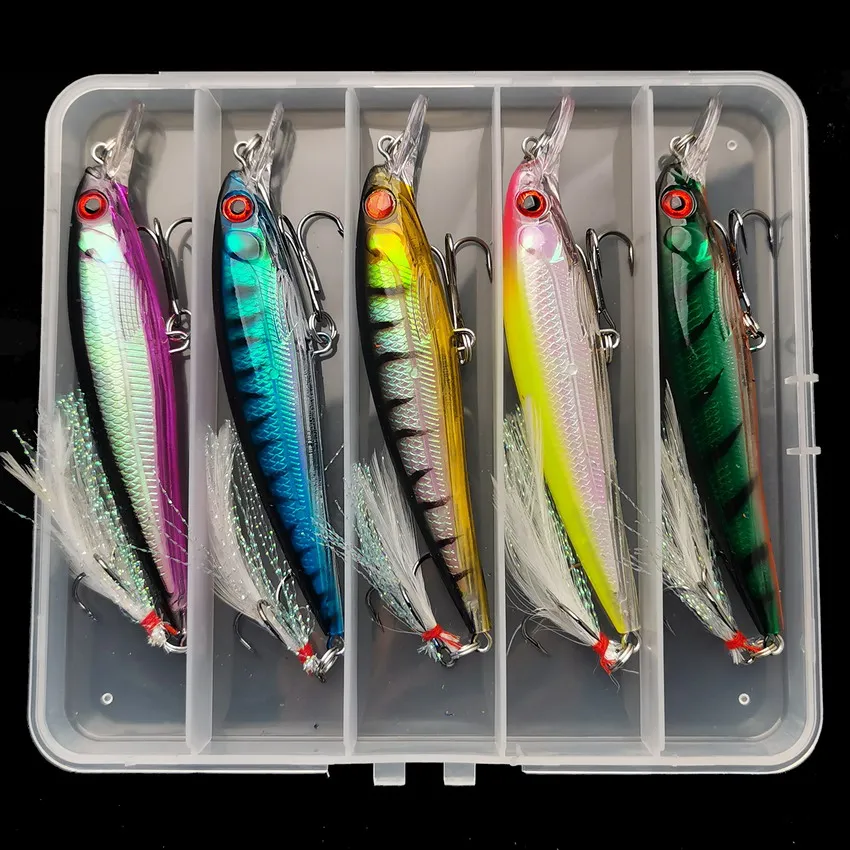 5pcs/box Laser 3D Eyes Bionic  - огляд і ціна Fishing Hook Box