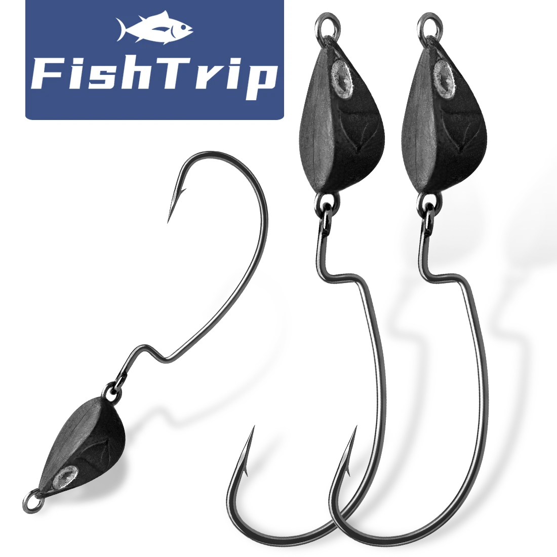 FishTrip 10Pcs Jig Head Fishin - огляд і ціна Fishing Hook Weedless