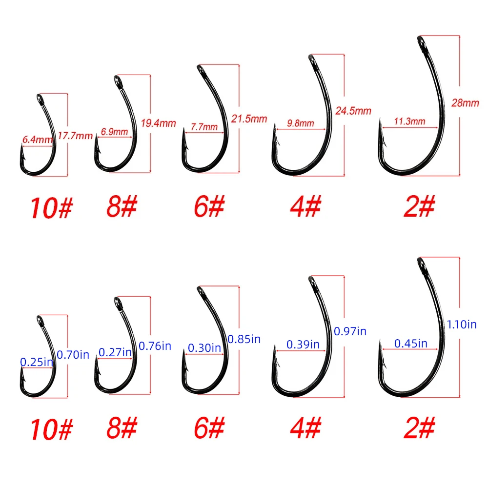 100pcs Coating High Carbon Sta - огляд і ціна Fishing Hook Assortment
