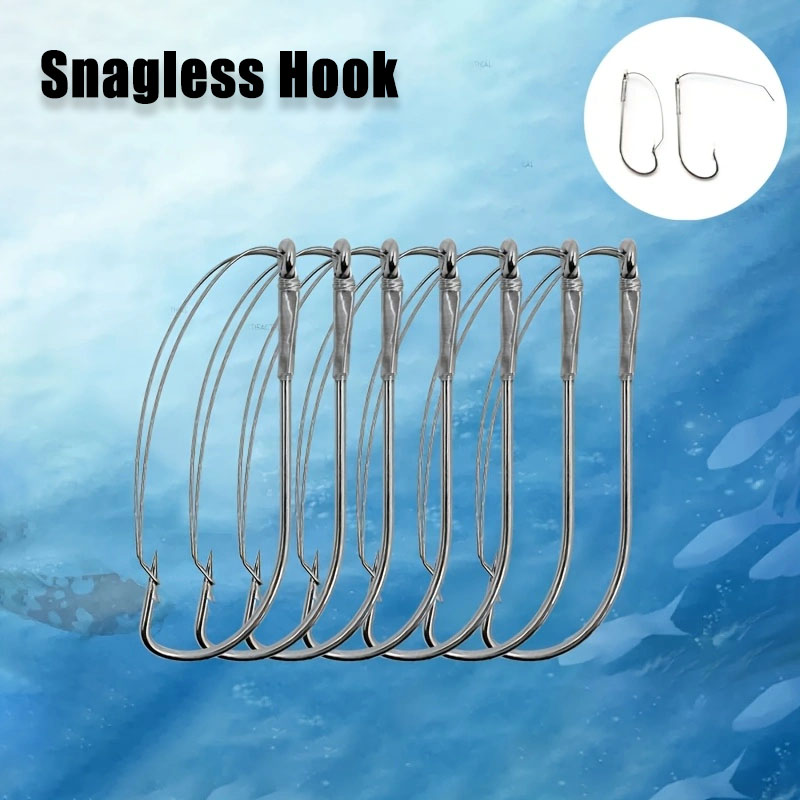 20/40Pcs Weedless Offset Worm  - огляд і ціна Fishing Hook Weedless